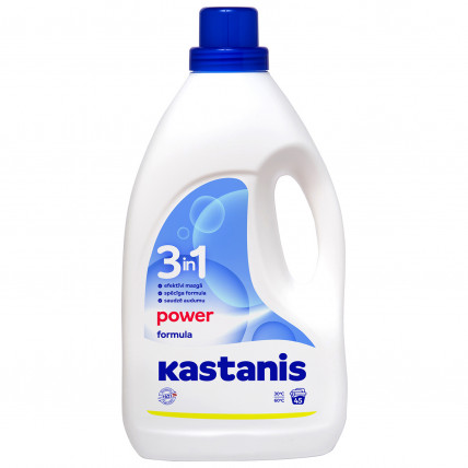 KASTANIS 3in1 Power formula veļas mazgāšanas līdzeklis, 1800ml