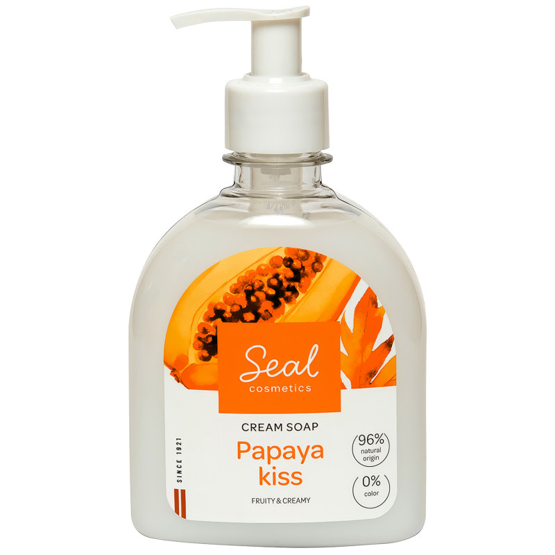 SEAL COSMETICS cream soap PAPAYA KISS, 300ml