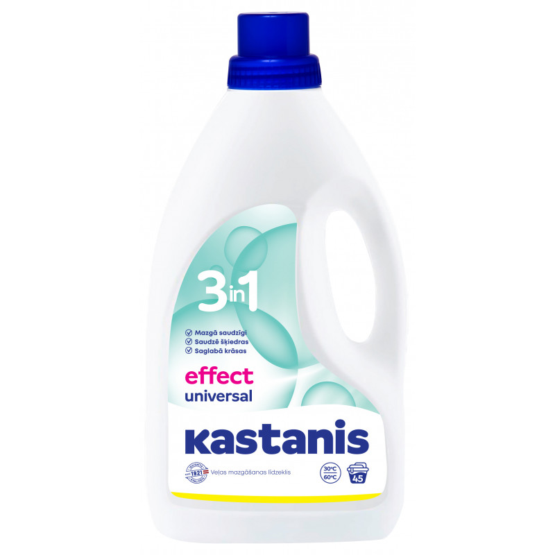 KASTANIS 3in1 Efekts veļas mazgāšanas līdzeklis, 1800ml