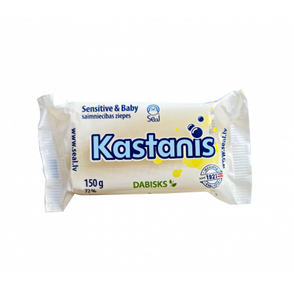 KASTANIS sensitive & baby veļas ziepes 150g