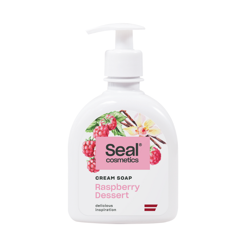 SEAL COSMETICS Raspberry Desert cream soap, 300ml