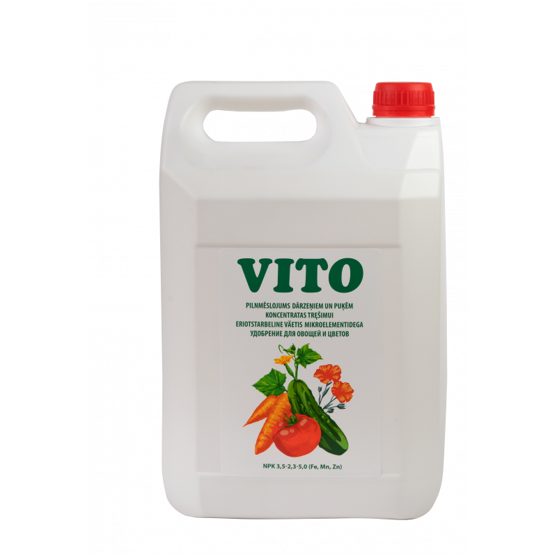 VITO complete fertilizer for vegetables and flowers, 5l